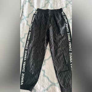 Zumba Fitness Black and Gray Track Pants
